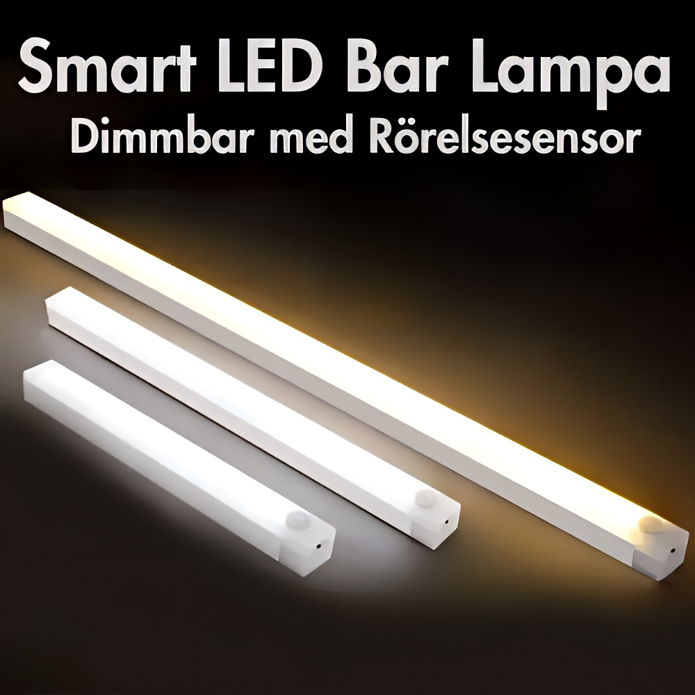 Smart LED Bar Lampa – Dimmbar med Rörelsesensor