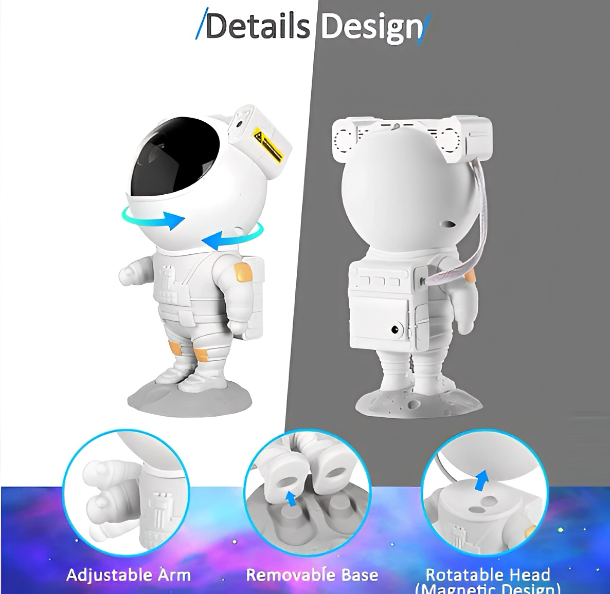 Astronaut Nebula Projector: Galaxy Night Light - Varuhuset24