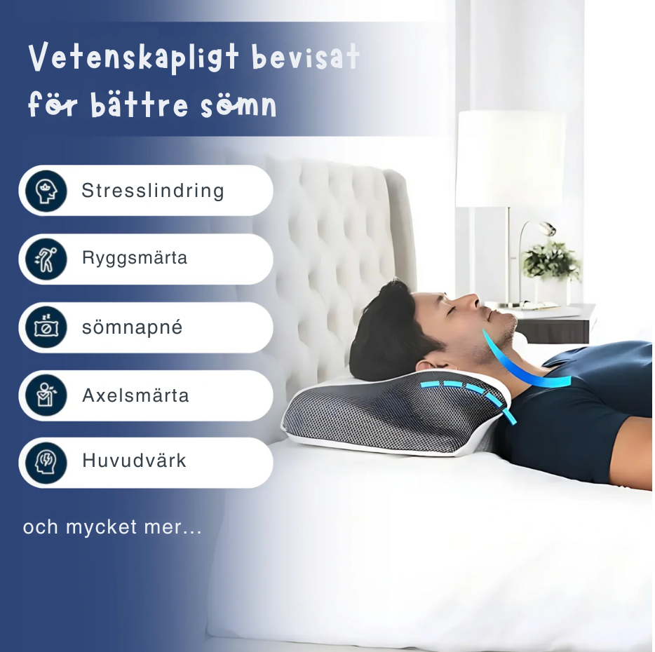 ErgoSleep™ – Ergonomisk Nackkudde för Bättre Sömn - Varuhuset24
