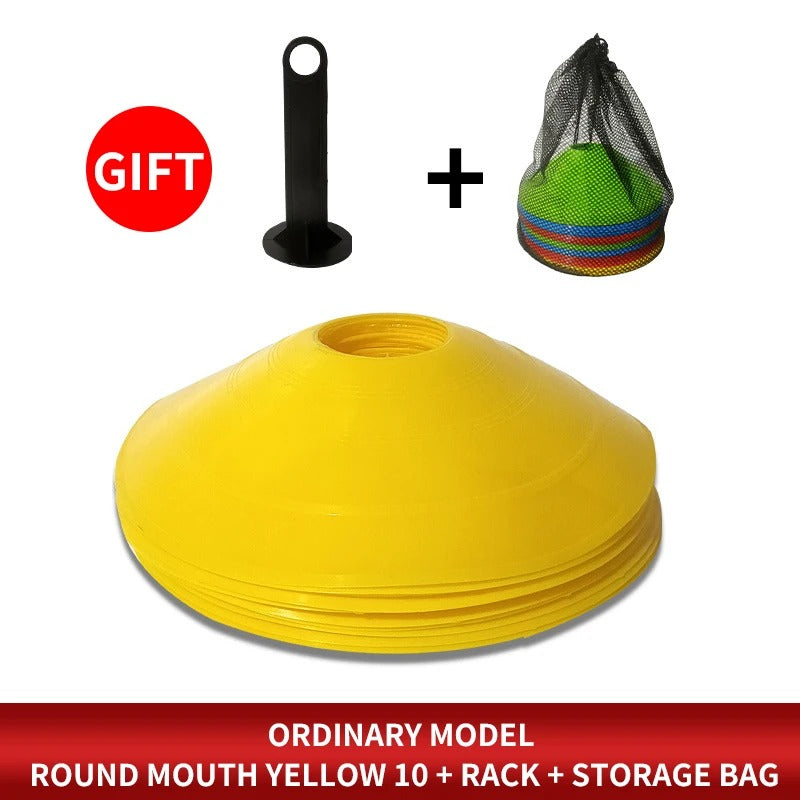 10-pack Träningskoner för Fotboll & Agility – Perfekt för Barn & Proffs, 15 cm Diameter - Varuhuset24
