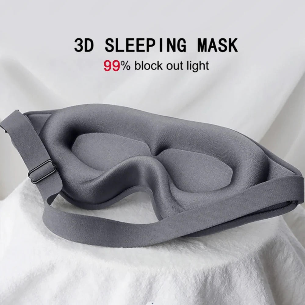 3D Sleep Mask – Blockera Ljus & Få Djup Sömn | Justerbar & Ergonomisk Design