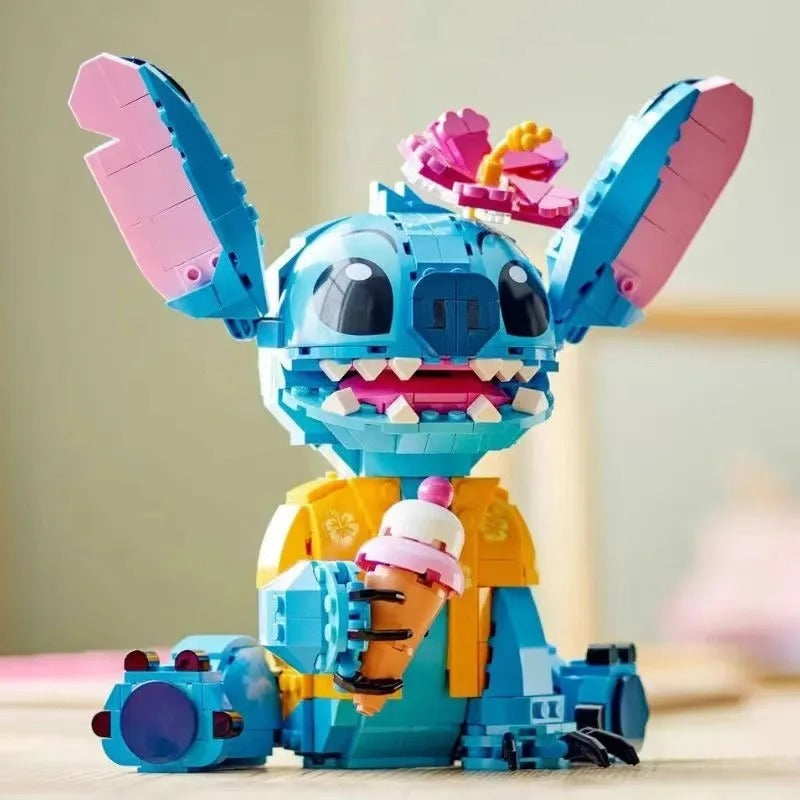 Disney Stitch Byggklossar – Kawaii Kompatibel Byggsats för Barn