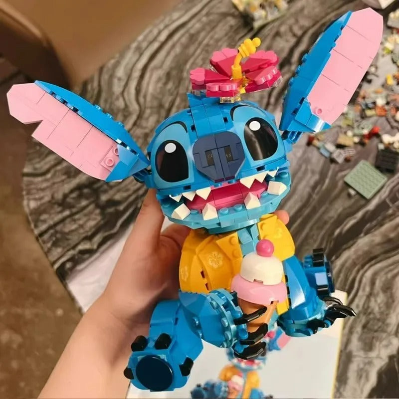 Disney Stitch Byggklossar – Kawaii Kompatibel Byggsats för Barn