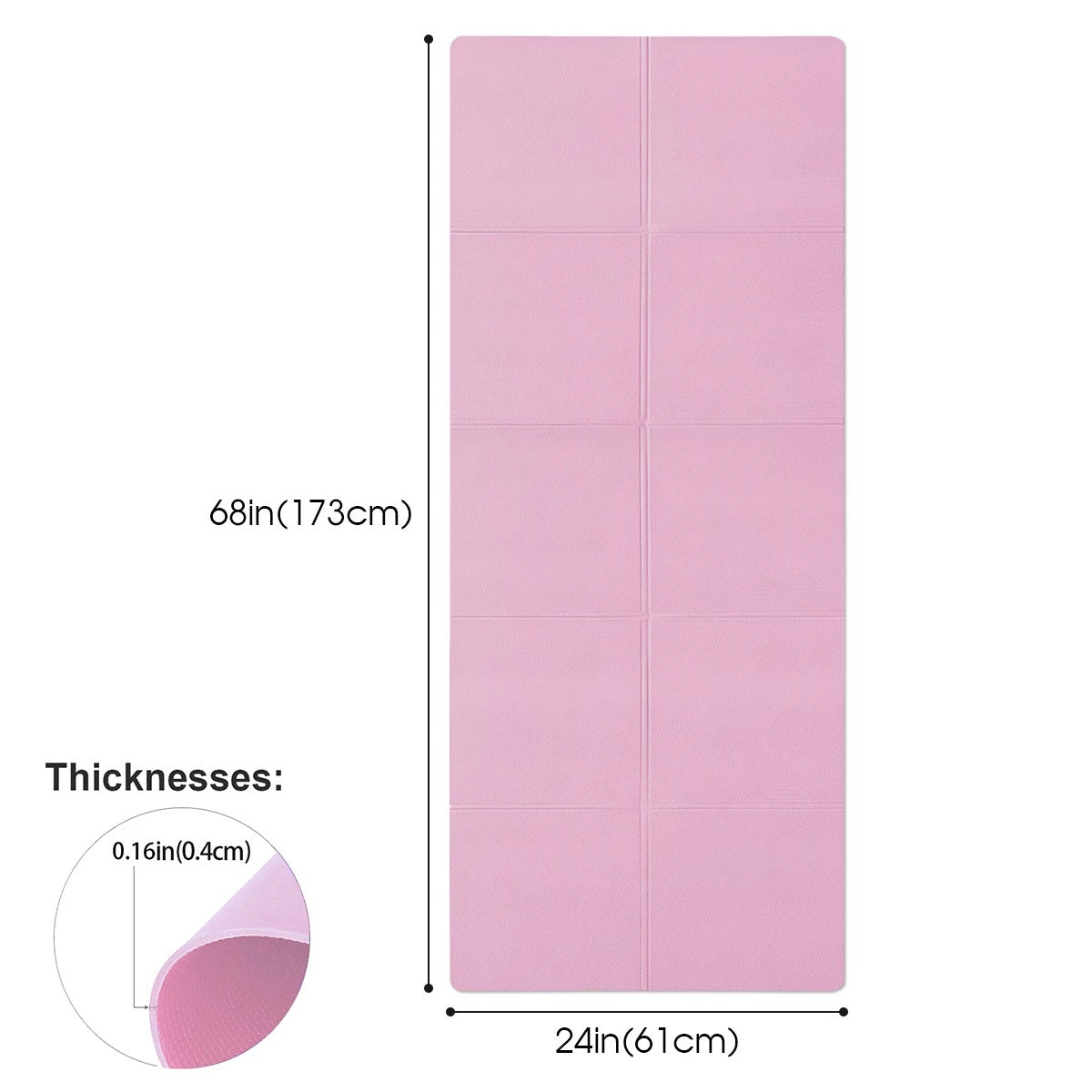 Premium Yoga Mat - 4MM Anti-Slip Träningsmatta