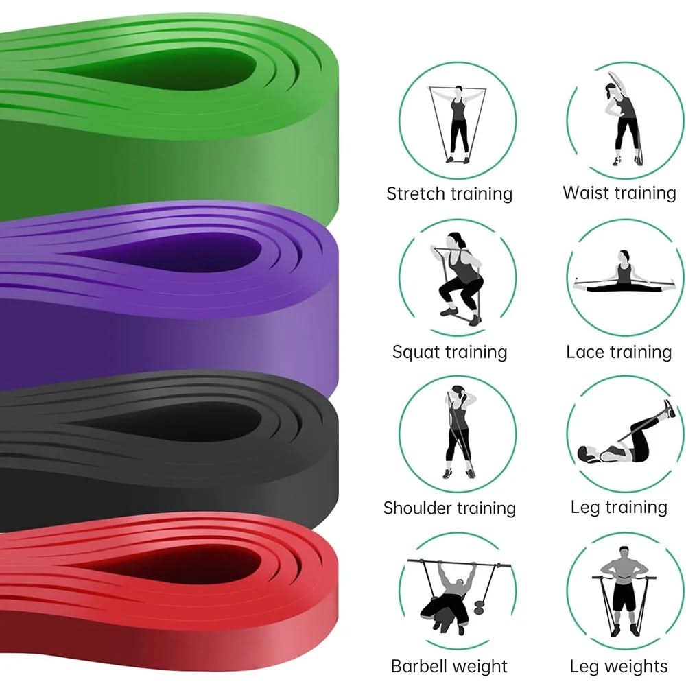 Resistance Bands - Heavy Duty Latex för Hem- och Gymträning - Varuhuset24