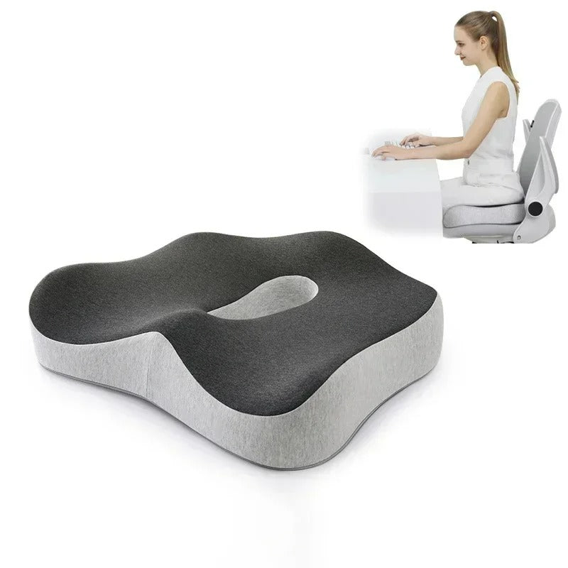 Ergonomisk Memory Foam Sittdyna – Ortopediskt Stöd för Rygg och Svank