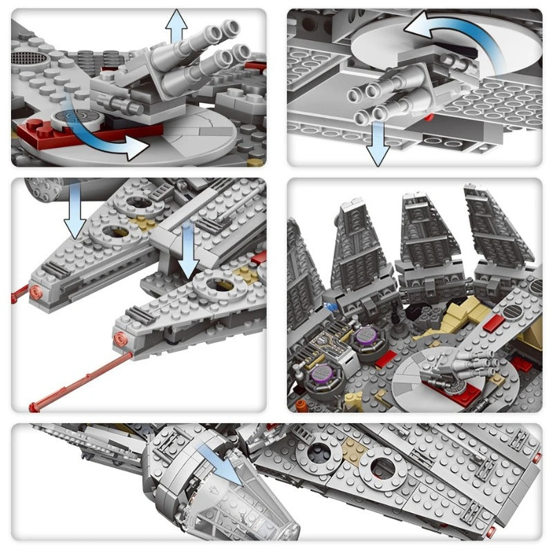 Rymdskepp Byggklossar – Millennium Falcon 75105 Byggset