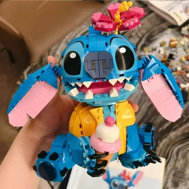 Disney Stitch Byggklossar – Kawaii Kompatibel Byggsats för Barn