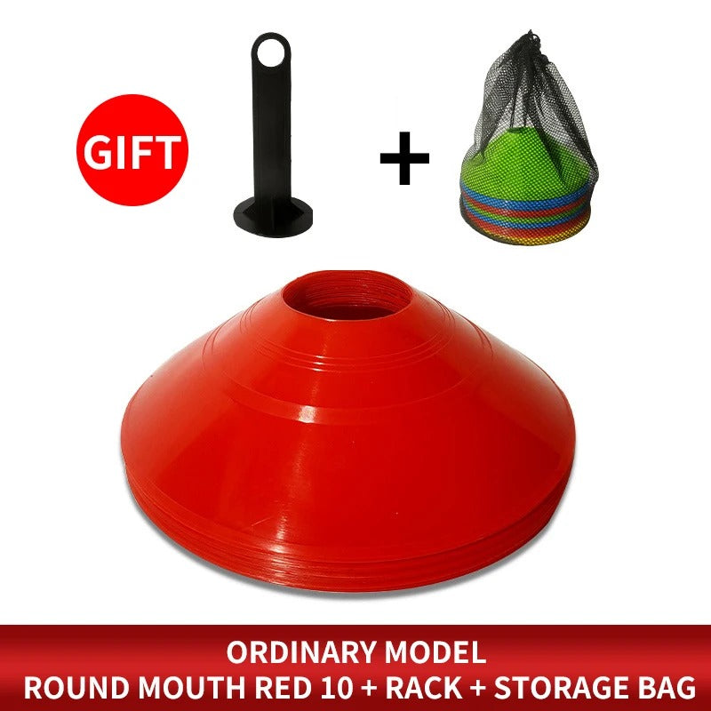 10-pack Träningskoner för Fotboll & Agility – Perfekt för Barn & Proffs, 15 cm Diameter - Varuhuset24