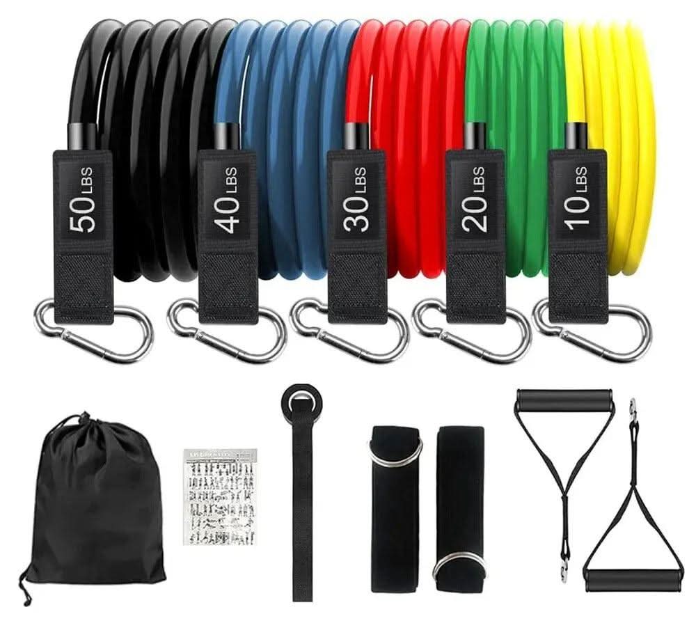 Resistance Bands Set – Mångsidigt Träningsset för Hemgym och Fitness - Varuhuset24